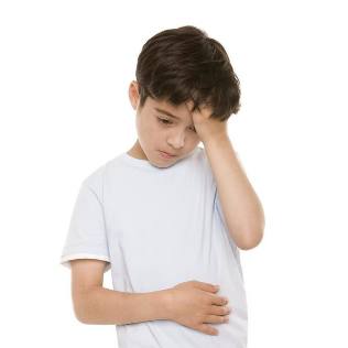 Back pain and stomach in a child